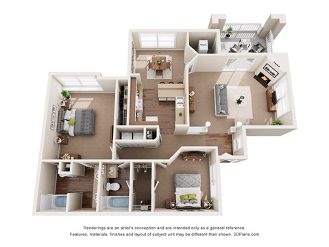 a drawing of a 1 bedroom floor plan with a kitchen and living room